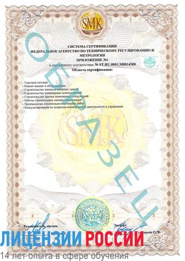 Образец сертификата соответствия (приложение) Красновишерск Сертификат OHSAS 18001